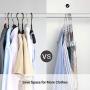 SONGMICS Set of 20, Plastic Pants Hangers with Clips, 360° Swivel Hook, Non-Slip, Thin, Space-Saving, for Trousers Skirts Dresses Towels Scarves, Gray UCRP01G20 SONGMICS Set of 20, Plastic Pants Hangers with Clips, 360° Swivel Hook, Non-Slip, Thin, Space-Saving, for Trousers Skirts Dresses Towels Scarves, Gray UCRP01G20