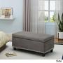 Christopher Knight Home Carl Traditional Microfiber Storage Ottoman, Slate, Christopher Knight Home Carl Traditional Microfiber Storage Ottoman, Slate,