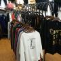 WZP Clothing Display Stand Double Row of Island Clothing Rack,Clothing Store Hook Display Stand,Display Stand Floor Wrought Iron Hanger Rack Floor-Standing/Black / 150CM