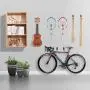 KONGDY Steel Garage Storage Utility Hooks 8Pcs Heavy Duty Ladder Wall Hangers U Hooks Rust Resistant Non-slip for Organizing Power Tools Ladders Bikes Ropes Bulk items
