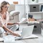 Beautiful File Organizer Boxes - Collapsible Linen Filing Boxes for Easy File Folder Storage - Organize Your Documents and Hanging Files in Style