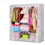 Hai Yan Boutique Cloth Wardrobe Cloth Wardrobe Assembly Fabric Wardrobe Storage Clothes Hanger Coat Rack Large Locker