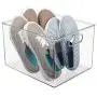 mDesign Plastic Home Storage Basket Bin with Handles for Organizing Closets, Shelves and Cabinets in Bedrooms, Bathrooms, Entryways and Hallways - Store Sweaters, Purses - 8" High, 2 Pack - Clear mDesign Plastic Home Storage Basket Bin with Handles for Organizing Closets, Shelves and Cabinets in Bedrooms, Bathrooms, Entryways and Hallways - Store Sweaters, Purses - 8" High, 2 Pack - Clear