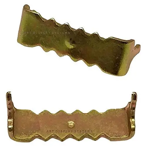 ADS 100 No Nail Sawtooth Picture Hangers 1 Inch Brass by ART DISPLAY SYSTEMS ADS 100 No Nail Sawtooth Picture Hangers 1 Inch Brass by ART DISPLAY SYSTEMS