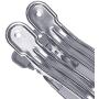 DayCount 5-Pack Extra Large Strong Clothes Pegs 6.3-inch, Stainless Steel Quilt Hanger Clips Clothes Beach Towel Boca Clips Pegs Hanger for Clothesline Hangers, Quilt - Windproof