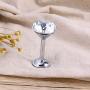 LIOOBO 4pcs Diamond Hooks Crystal Wall Hanger for Coat Hat Clothes Towel Curtain Holdbacks (40mm, Silver)