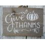 Vintage look GIVE THANKS Thanksgiving pumpkin new calligraphy Christmas Chalk Couture style old time font jute hanger antique style primitive style. weathered wood sign Vintage look GIVE THANKS Thanksgiving pumpkin new calligraphy Christmas Chalk Couture style old time font jute hanger antique style primitive style. weathered wood sign