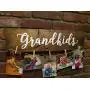 Grandkids photo hanger sign - grandkids picture holder sign - grandkids make life grand- CUSTOMIZE COLORS - HANDMADE TO ORDER - Perryhill Rustics wood sign