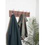Vintage Rustic Wall Mounted Coat Rack ?Authentic Barn Wood Hanger for Towels, Clothes, Hats, Bags?Antique Door Wall Mount 5-Hook Rail (Vintage Style Wire Hook - 26&quotx5? x 7/8", Red)