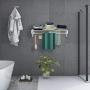 Stainless Wall Mounted Expandable Clothes Drying Towel Rack Laundry Hanger Room
