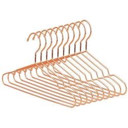 KYCPTNFJ 32cm Rose Gold Metal Clothes Shirts Hanger with Notches, Cute Small Strong Coats Hanger 30 pcs