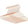 KYCPTNFJ 32cm Rose Gold Metal Clothes Shirts Hanger with Notches, Cute Small Strong Coats Hanger 30 pcs