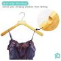 Perfecasa Svelte Series Wooden Hangers 10 Pack, Suit Hangers, Coat hangers (Natrual)