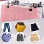 KYCPTNFJ 10pcs Stainless Steel Trousers Rack Clip Metal Anti-Slip Clothespin Wardrobe Pants Clamp Clothes Hanger for Balcony Bathroom