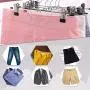 KYCPTNFJ 10pcs Stainless Steel Trousers Rack Clip Metal Anti-Slip Clothespin Wardrobe Pants Clamp Clothes Hanger for Balcony Bathroom
