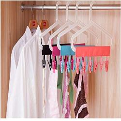 10PC Random Color Multifunctional Portable Socks Dry Cloth Travel Portable Folding Cloth Hanger Cloth Clips Decoration