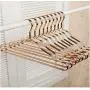 10pcs Random Color Thicken Space Aluminum Hangers Home Seamless Hanger Anti-Slip Drying Racks Luxurious Golden Windproof Clothes Hanger