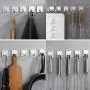 Self Adhesive Hooks, Removable Wall Hooks, Meirenda Sticky Hangers, Heavy Duty Bathroom Towel Sticky Adhesive Wall Hanging Hooks for Office Home Robe Kitchen Keys Bags 6pack (Square 6 Pack) Self Adhesive Hooks, Removable Wall Hooks, Meirenda Sticky Hangers, Heavy Duty Bathroom Towel Sticky Adhesive Wall Hanging Hooks for Office Home Robe Kitchen Keys Bags 6pack (Square 6 Pack)