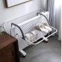 SHANGXIAN Balcony Folding Rack Bedroom Clothes Hanger Indoor And Outdoor Retractable Drying Racks 19.68 12.99 6.69“