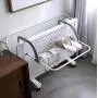 SHANGXIAN Balcony Folding Rack Bedroom Clothes Hanger Indoor And Outdoor Retractable Drying Racks 19.68 12.99 6.69“