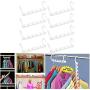 10pcs Clothes Hangers Rack Wardrobes Closet Clothing Hook Space Saver Decoration