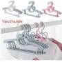 20pcs Color Random Drying Portable Practical Multifunction Telescopic Holder Durable Clothes Hanger Non-Slip Baby Cartoon Children Racks Home