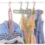 Home Storage Organization Clothes Hanger Drying Rack Plastic Scarf Clothes Hangers Storage Racks Wardrobe Storage Hanger 10pcs Random Color