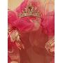 PINK PRINCESS DECO MESH WREATH WITH TIARA AND PEARLS - FREE SHIPPING - WREATH HANGER INCLUDED