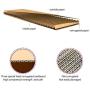 RUSPEPA Recycled Corrugated Boxes Mailers - Cardboard Boxes Perfect for Shipping Small - 4" x 4" x 2" - 50 Pack - Kraft