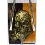 Helmet rack and Jacket hook Pride&Joy Skull helmet hanger gift for men for him wall mount motorcycle helmet holder storage hook skull art