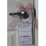 Custom Handmade Wedding Room Door Hanger for Newlyweds/Honeymooners/Just Married