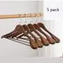 Iddefee Clothes Hanger Wooden Collection Hangers for Adult Everyday Standard Use Clothing Hangers Suit Clothes Hangers 5 Pack for Home Pants Hangers (Color : Brown, Size : 45x23.5cm) Iddefee Clothes Hanger Wooden Collection Hangers for Adult Everyday Standard Use Clothing Hangers Suit Clothes Hangers 5 Pack for Home Pants Hangers (Color : Brown, Size : 45x23.5cm)