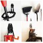 Gasher 6pcs Heavy Duty Wall Hooks for Garage Storage System Kitchen Organizer, Multi-Size Clip Hook Hanger Holder