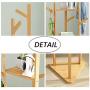 Tree Rack with 3 Shelves Coat Racks Free Standing with 9 Hooks for Hall Bedroom Hallway Corner Compact Clothes Hanger, Easy to Assemble 168CM Tree Rack with 3 Shelves Coat Racks Free Standing with 9 Hooks for Hall Bedroom Hallway Corner Compact Clothes Hanger, Easy to Assemble 168CM