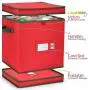 StorageMaid Holiday Storage Set - 2 Ornament Storage Boxes, 30