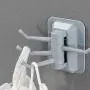 Cupcinu Seamless Hook Rotate 4 Links Towel Hook Coat Rack Wall Mount Hanger Heavy Duty Clothes Holder Kitchen Hooks for Office Kitchen Bathroom Cabinet Draw Clothes (Blue) Cupcinu Seamless Hook Rotate 4 Links Towel Hook Coat Rack Wall Mount Hanger Heavy Duty Clothes Holder Kitchen Hooks for Office Kitchen Bathroom Cabinet Draw Clothes (Blue)