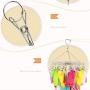 Inoutdoorkit Clip & Drip Laundry Clothes Socks Drying Hanger Stainless Steel 20 Clips for Underwear, Lingerie, Bra, Kids Baby Clothes, Diapers, Towel, Hat, Scarf, Gloves SHR20 (Stainless Steel)
