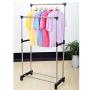 Double pole A Adjustable Portable Clothes Hanger New