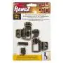HangZ 11050 Flat Mount 2-Hole D-Ring Picture Hanger Kit, 50lb HangZ 11050 Flat Mount 2-Hole D-Ring Picture Hanger Kit, 50lb
