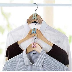 20pcs Random Color Mini Antislip Clothes Hanger Home Hook Closet Organizer Storage Rack Holder Hook Home & Living Storage