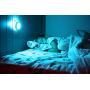TriLuma Lamp, Portable, Rechargable LED Pod Lights with Adjustable Dimmer, 7 Vibrant Colors, 2 USB Charger Ports with Wall Hanger Accessories (Single Pod)