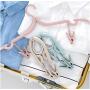 Portable Folding Coat Hanger Magic Multi-Function Clothes Hanger Clothes Drying Rack Plastic Clothes Hangers Home Organizer 10pcs Random Color