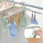 shengyuze Portable Folding Clothes Hanger Non-Slip Drying Rack with Two Clips for Travel Space Saving for Home Storage, PP - Green