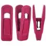 Corodo Velvet Hangers Clips, 20 Pack Hanger Clips for Use with Slim-line Clothes Velvet Hangers, Hot Pink Strong Finger Clips for Hangers