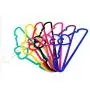 Kentop 10pcs Plastic Flocking Hanger Non-Slip Suit Hangers Clothes Hanger Hook-Pink Kentop 10pcs Plastic Flocking Hanger Non-Slip Suit Hangers Clothes Hanger Hook-Pink