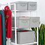 GRANNY SAYS Storage Bins with Lids and Handles, Rectangle Storage Basket, Gray, Large, 3-Pack