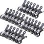 Kingwa Stainless Steel Clothespin Clip, 8.5cm Clamping Powerful an-ti Wind Mounts for Hanger,Heavy Duty Clothes, Quilt Towel, Pants,Pool Cover,Car Cover,Raincoat (8.5cm 24pcs)