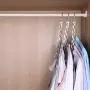 Giftol Space Saving Hangers Metal Hanger Magic Cascading Hanger Closet Clothes Organizer(4 Pack)