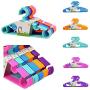 Plastic Kids Clothes Colorful Hangers Baby Trouser Coat Bar Drying Rack Eyeful (20pcs Random Color)