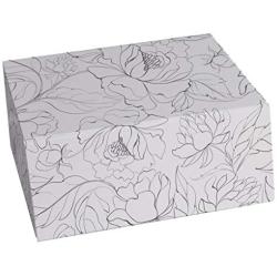 Snap-N-Store Storage Boxes 3-Piece Set, Small/Medium/Large, Hand Drawn Floral (SNS03327)